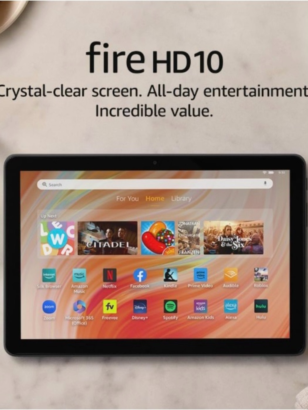 Amazon Fire HD10 Tablet in Black - 10.1" Display: New in Box.